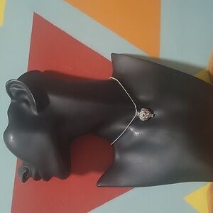 New Heart Pearl Cage Necklace 18 Inch Chain Silver Plated